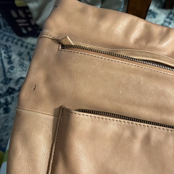 Aspen Tan Leather Convertible Leather Backpack main image 8